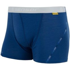 Sensor Bokserki Merino Air M Blue Xl. Niebieskie slipy męskie termoaktywne Sensor, xl, z wełny. W wyprzedaży za 79,00 zł.