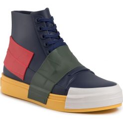 Sneakersy MELISSA - Crew Ad 32437 Blue/Green/Red 53589. Niebieskie półbuty damskie Melissa, z tworzywa sztucznego. Za 449,00 zł.