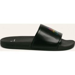 Armani Exchange - Klapki. Czarne kapcie męskie Armani Exchange, z gumy. Za 249,90 zł.