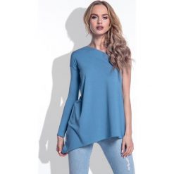 Bluzka I168 jeans. Bluzki damskie Tagless, s, bez wzorów, z wiskozy, z asymetrycznym kołnierzem, bez rękawów. Za 76,00 zł.