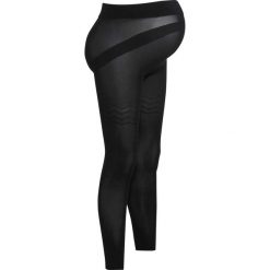 Legginsy nylonowe ciążowe 50den bonprix czarny. Czarne legginsy ciążowe bonprix, bez wzorów, z nylonu. Za 37,99 zł.