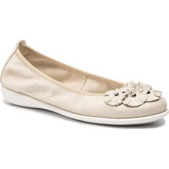 Baleriny THE FLEXX - A103/48 Gold. Brązowe baleriny damskie The Flexx, na co dzień, bez wzorów, ze skóry, bez obcasa, bez zapięcia. Za 339,00 zł.