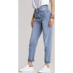 Niebieskie Jeansy Mom Fit Adorila. Niebieskie jeansy damskie Renee. Za 99,99 zł.