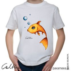 T-shirty damskie: Złota rybka – t-shirt dla dziecka (kolory, rozm)