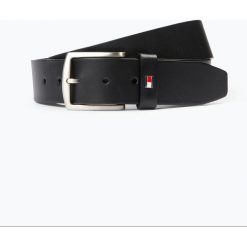 Paski męskie: Tommy Hilfiger – Męski pasek skórzany, czarny