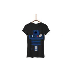 Koszulka R2-D2 Damska. Czarne koszulki damskie marki Failfake, xxl, bez wzorów, bez kołnierzyka. Za 130,00 zł.