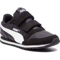 Sneakersy PUMA - St Runner V2 Nl V Ps 365294 01 Puma Black/Puma Black. Czarne półbuty dziewczęce Puma, bez wzorów, ze skóry ekologicznej, na rzepy. Za 179,00 zł.