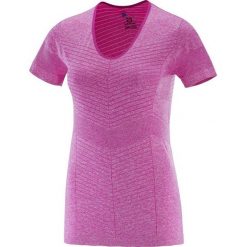 Salomon Elevate Seamless Ss Tee W Rose Violet M. Czerwone bluzki sportowe damskie marki Salomon, m. W wyprzedaży za 189,00 zł.