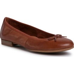 Baleriny TAMARIS - 1-22116-24 Cognac 305. Pomarańczowe baleriny damskie Tamaris, bez wzorów, ze skóry ekologicznej, bez obcasa. Za 199,00 zł.