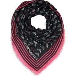 Emporio Armani Chusta nero/rosa acceso. Czarne chusty damskie Emporio Armani, z materiału. Za 459,00 zł.