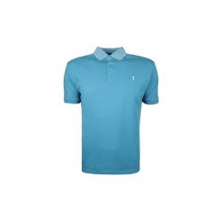 Koszulki polo z krótkim rękawem Trussardi 32T00142 1T002730 / Polo 3 Bottoni. Niebieskie koszulki męskie Trussardi, m, bez wzorów, z krótkim rękawem. Za 219,00 zł.