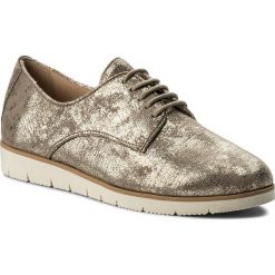 Oxfordy CAPRICE - 9-23608-20 Gold Suede Met 947. Żółte półbuty damskie Caprice, bez obcasa, na płaskiej podeszwie, bez zapięcia. W wyprzedaży za 169,00 zł.
