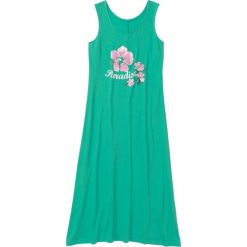 Koszula nocna, długa bonprix zieleń oceaniczna z nadrukiem. Zielone koszule nocne damskie bonprix, z nadrukiem. Za 34,99 zł.