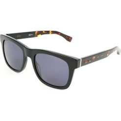 Meskie okulary przeciwsłoneczne w kolorze czarno-brązowo-szarym. Pomarańczowe okulary przeciwsłoneczne męskie marki Hugo Boss Sunglasses, z tworzywa sztucznego, wakacyjne. W wyprzedaży za 193,95 zł.