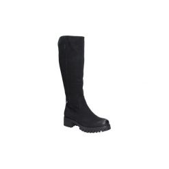 Buty zimowe damskie: Kozaki Nessi Kozaki z nubuku na zamek 17274