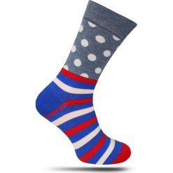 Modne Kolorowe Skarpetki -ALTIES- Męskie, w Groszki, w Paski SKALTS0041. Skarpetki męskie Alties, w paski, z tkaniny. Za 16,90 zł.