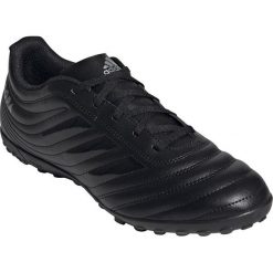 Buty piłkarskie adidas Copa 19.4 Tf M F35481. Czarne buty sportowe męskie Adidas, z materiału, na sznurówki, do piłki nożnej. W wyprzedaży za 209,00 zł.