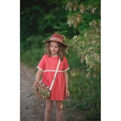 Sukienka Poppy. Pomarańczowe sukienki dziewczęce marki Pakamera, eleganckie. Za 127,00 zł.