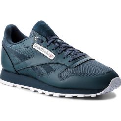 Buty Reebok - Cl Leather Mu CN3870 Deep Sea/Mt Fuji/White. Niebieskie sneakersy męskie Reebok, na co dzień, bez wzorów, ze skóry, bez zapięcia. W wyprzedaży za 269,00 zł.