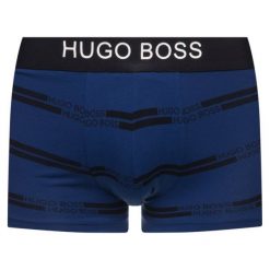 Bokserki Boss 50415099. Niebieskie bokserki męskie Boss, bez wzorów. W wyprzedaży za 99,00 zł.