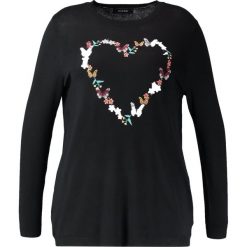 Swetry klasyczne damskie: Evans HEART Sweter black & multicoloured