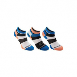 Skarpety sportowe RS160 3 pary. Niebieskie skarpetki męskie ARTENGO, z elastanu. Za 14,99 zł.