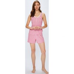 Lauren Ralph Lauren - Piżama. Różowe piżamy damskie Lauren Ralph Lauren, l, z bawełny, z krótkim rękawem. W wyprzedaży za 229,90 zł.