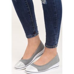 Buty ślubne damskie: Jasnoszare Koturny Pulsatilla