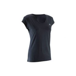 Bluzki sportowe damskie: Koszulka fitness kardio 100