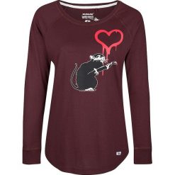Koszulka w kolorze bordowym. Czerwone t-shirty męskie z nadrukiem marki Homebase, Tuffskull & Soulstar, s, z okrągłym kołnierzem. W wyprzedaży za 106,95 zł.