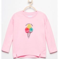 Bluzy dziewczęce rozpinane: Bluza z puszystym lodem - Różowy