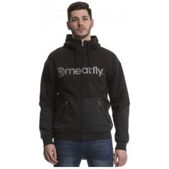MEATFLY Męska bluza z kapturem Twitch 3 Tech Hood czyli A - Black, Heather Dark Grey (rozmiar M). Szare bluzy męskie Meatfly, m, bez wzorów, z kapturem, bez rękawów, z kapturem. W wyprzedaży za 260,00 zł.