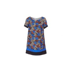 Sukienki krótkie Molly Bracken JUNCE. Niebieskie sukienki damskie Molly Bracken, s, bez wzorów, bez kołnierzyka, z krótkim rękawem, krótkie, mini. Za 153,30 zł.