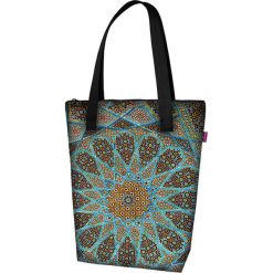 Torebka "Viva" ze wzorem - (S)35 x (W)42 x (G)9 cm. Torebki klasyczne damskie Bertoni, z tkaniny. W wyprzedaży za 69,95 zł.