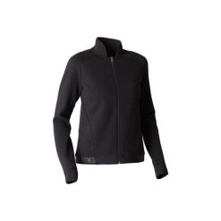 Bluza na zamek Gym & Pilates 900 damska. Czarne bluzy polarowe DOMYOS, xs. Za 84,99 zł.
