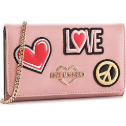 Torebka LOVE MOSCHINO - JC5605PP17LJ0600 Rosa. Czerwone torebki klasyczne damskie Love Moschino, ze skóry ekologicznej. Za 529,00 zł.