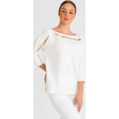BLUZA U&B twinset. Białe bluzy damskie Twinset U&B, s, bez wzorów, bez rękawów, bez kaptura. Za 489,00 zł.