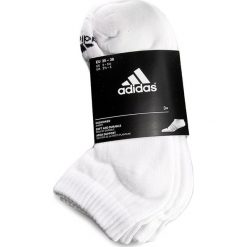 Zestaw 3 par niskich skarpet unisex adidas - 3S Per N-3 HC3P AA2279 White/White. Białe skarpetki damskie Adidas, bez wzorów, z elastanu. Za 39,00 zł.