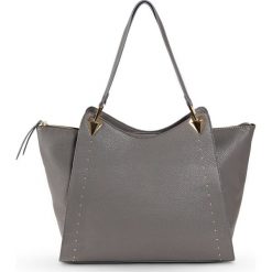 Torba shopper bonprix szary. Szare torby damskie na zakupy marki bonprix, zdobione. Za 44,99 zł.