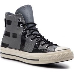 Trampki CONVERSE - Chuck 70 Hi GORE-TEX 163227C Cool Grey/Black/Egret. Szare półbuty męskie marki Converse, bez wzorów, ze skóry, sportowe, bez zapięcia. Za 529,00 zł.
