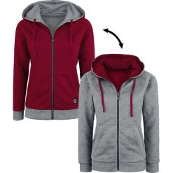 Bluzy rozpinane damskie: RED by EMP All The Small Things Bluza z kapturem rozpinana damska szary/czerwony