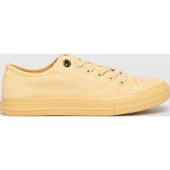 Big Star - Tenisówki. Żółte trampki i tenisówki damskie marki BIG STAR, bez wzorów, z gumy, na sznurówki. Za 89,90 zł.