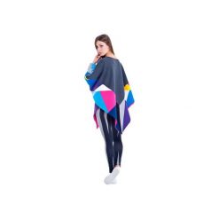 Constellation Poncho. Szare bluzy damskie marki OKUAKU, na lato, m, bez wzorów, z bawełny, bez rękawów, bez kaptura. Za 349,00 zł.