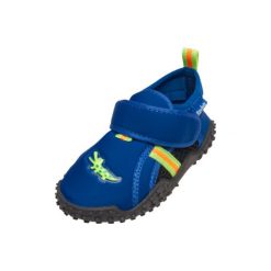 Playshoes Buty do wody Krokodyl marine - niebieski - Gr.Moda (6 - 24 miesięcy ). Niebieskie buciki niemowlęce marki Playshoes, z tkaniny. Za 59,00 zł.