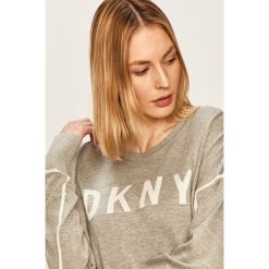 Dkny - Sweter. Szare swetry damskie DKNY, s, z aplikacjami, z wiskozy, bez rękawów, bez kaptura. W wyprzedaży za 269,90 zł.