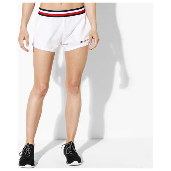 Tommy Sport Szorty Z Sygnowaną Tasiemką Na Pasku , biały, rozmiar S. Białe spodenki sportowe damskie TOMMY HILFIGER, s, bez wzorów, z materiału, klasyczne, krótkie, na fitness i siłownię. W wyprzedaży za 139,99 zł.
