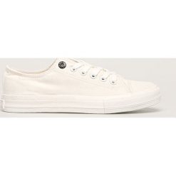Big Star - Tenisówki. Białe trampki i tenisówki damskie BIG STAR, bez wzorów, z gumy, na sznurówki. Za 109,90 zł.