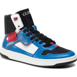 Sneakersy GUESS - Dunk Hi FM8DNK ELE12 BLUE. Niebieskie sneakersy męskie Guess, bez zapięcia. Za 529,00 zł.