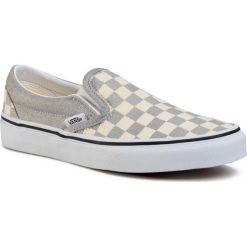 Tenisówki Vans Classic Slip-On VN0A4U38WS31. Szare półbuty damskie Vans, bez wzorów, bez zapięcia. W wyprzedaży za 229,00 zł.