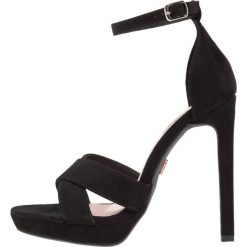 Rzymianki damskie: Lost Ink Wide Fit WIDE FIT BEE PLATFORM ANKLE STRAP SANDAL Sandały na obcasie black